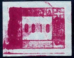 ATM 7III d Rotlila grosser Farbklecks ** postfrisch