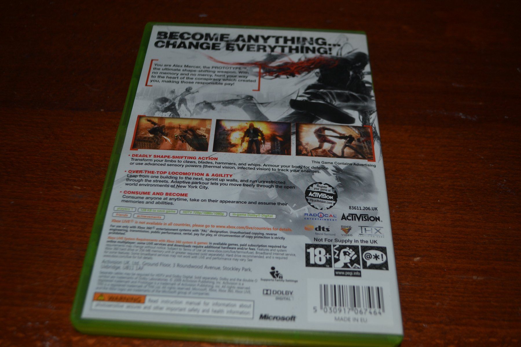 Spiele: (Prototype) XBOX 360 – Gebraucht aus Laupen ZH von chefdom 1