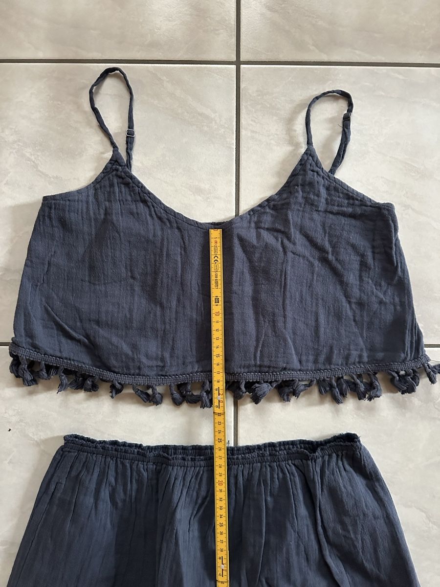 Mango Kleider: Set Top und Rock dunkelblau mit Fransen Grösse M – Gebraucht aus Hergiswil NW von kaufe_at_kaufmann 8