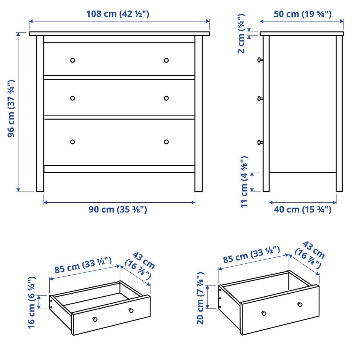 Ikea Cassettiere: Hemnes Kommode weiss – Usato da Wernetshausen venduto da Laurita_lca 7