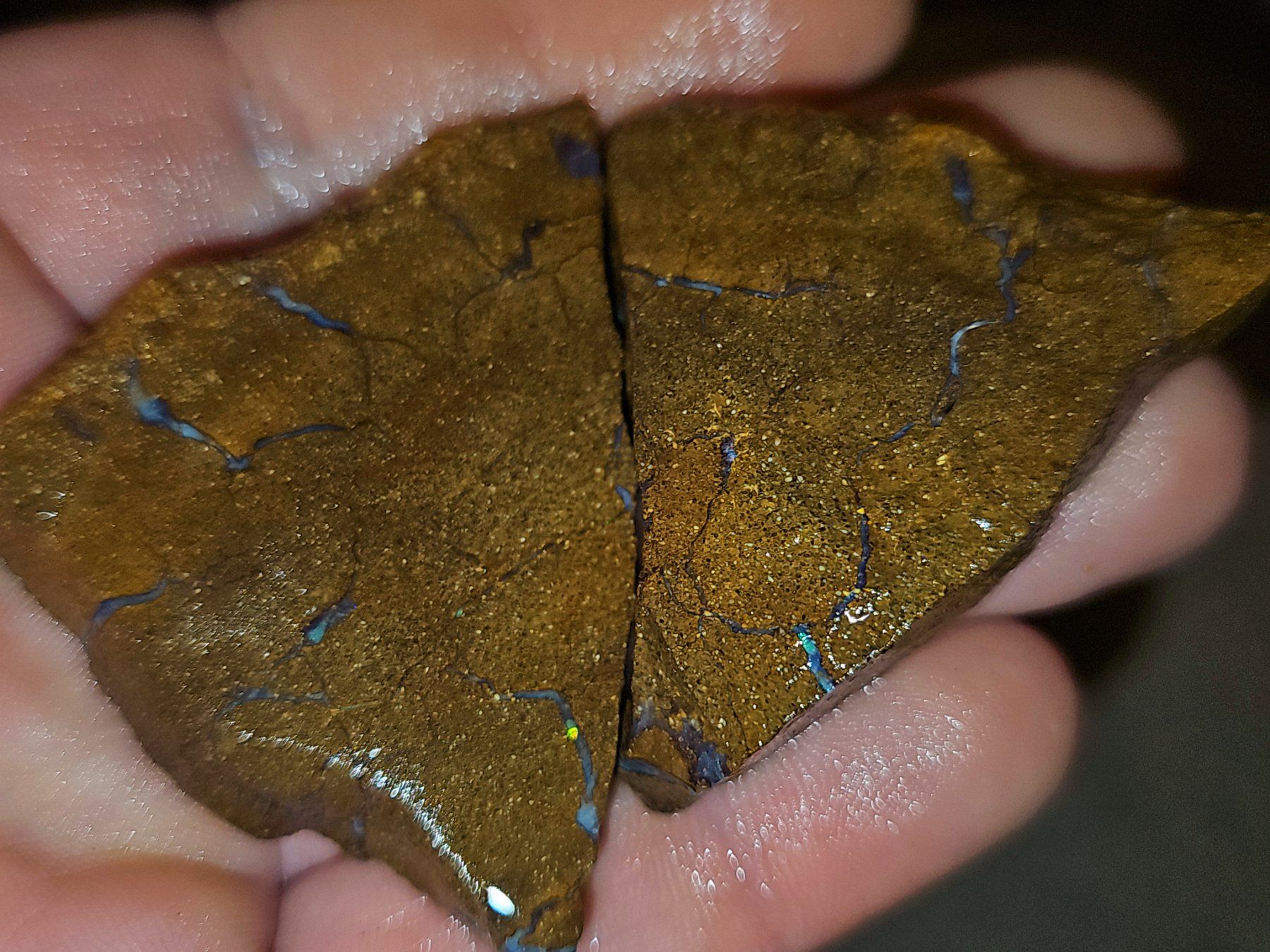 Pierres précieuses: Grosses Australisches Boulderopal Rohstein Paar – Neuf avec emballage d'origine à Uerkheim par Winwinner 3