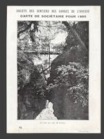 Carte de sociétaire 1905 Société des Sentiers des Gorges ...