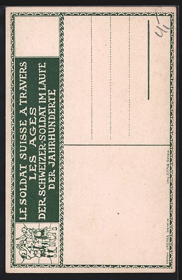 Photos, Lettres & Cartes p.: sign. Ed. Elzingre: Der Schweizer Soldat – D'occasion à Berlin par bartko-reher 1