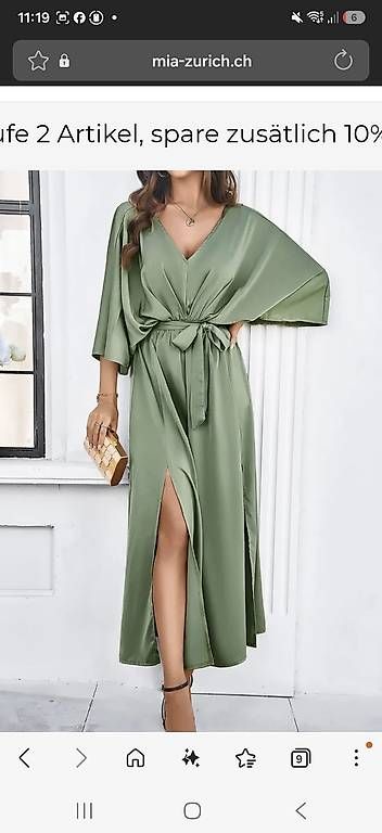 Vestiti: Kleid Olivgrün universal – Nuovo e nell'imballaggio originale da Rothenbrunnen venduto da Kunz.Mirjam 1