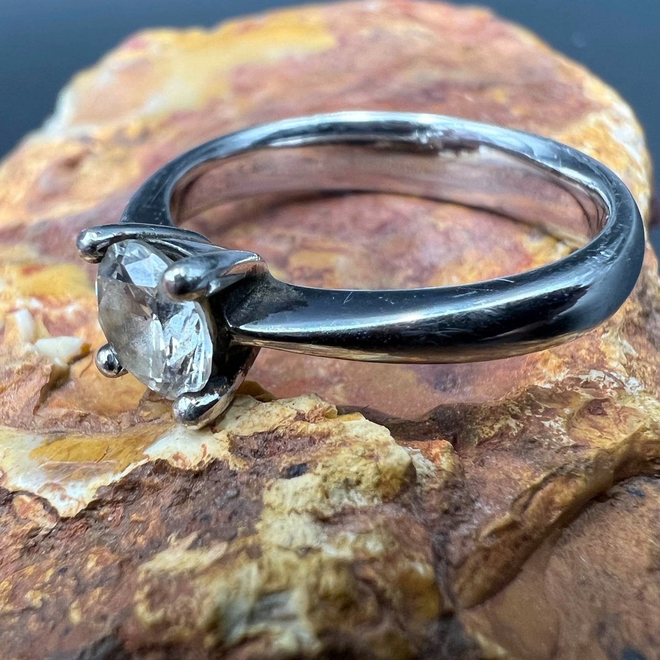 Anelli: Ring Silber 925 mit kleinem Stein, Gr. 60 – Usato da Häusernmoos venduto da Schmuckchratli 7