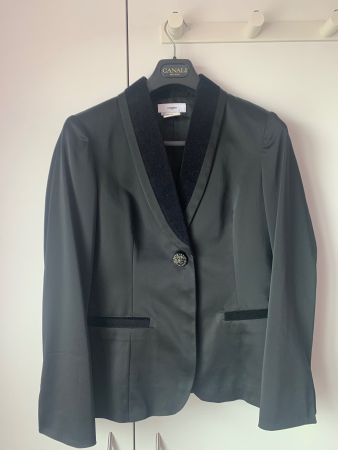 Magnifique veste de tailleur Vertigo L satinée + velours