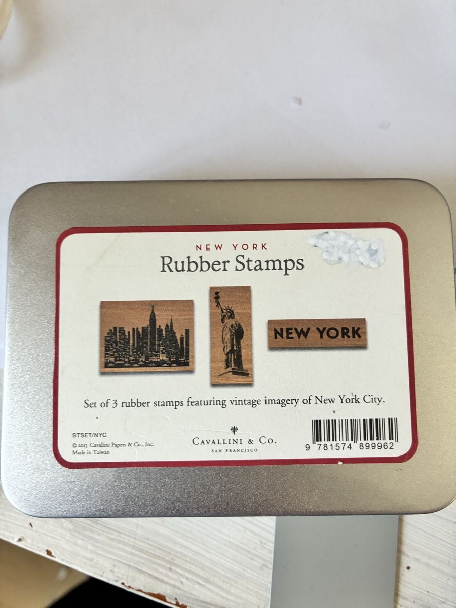 Timbri: Motivstempel New York in Blechdose – Usato da Mettmenstetten venduto da Tina_s 3