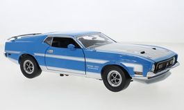 Ford Mustang Boss 351 1971 Grabber blau / silber      1:18