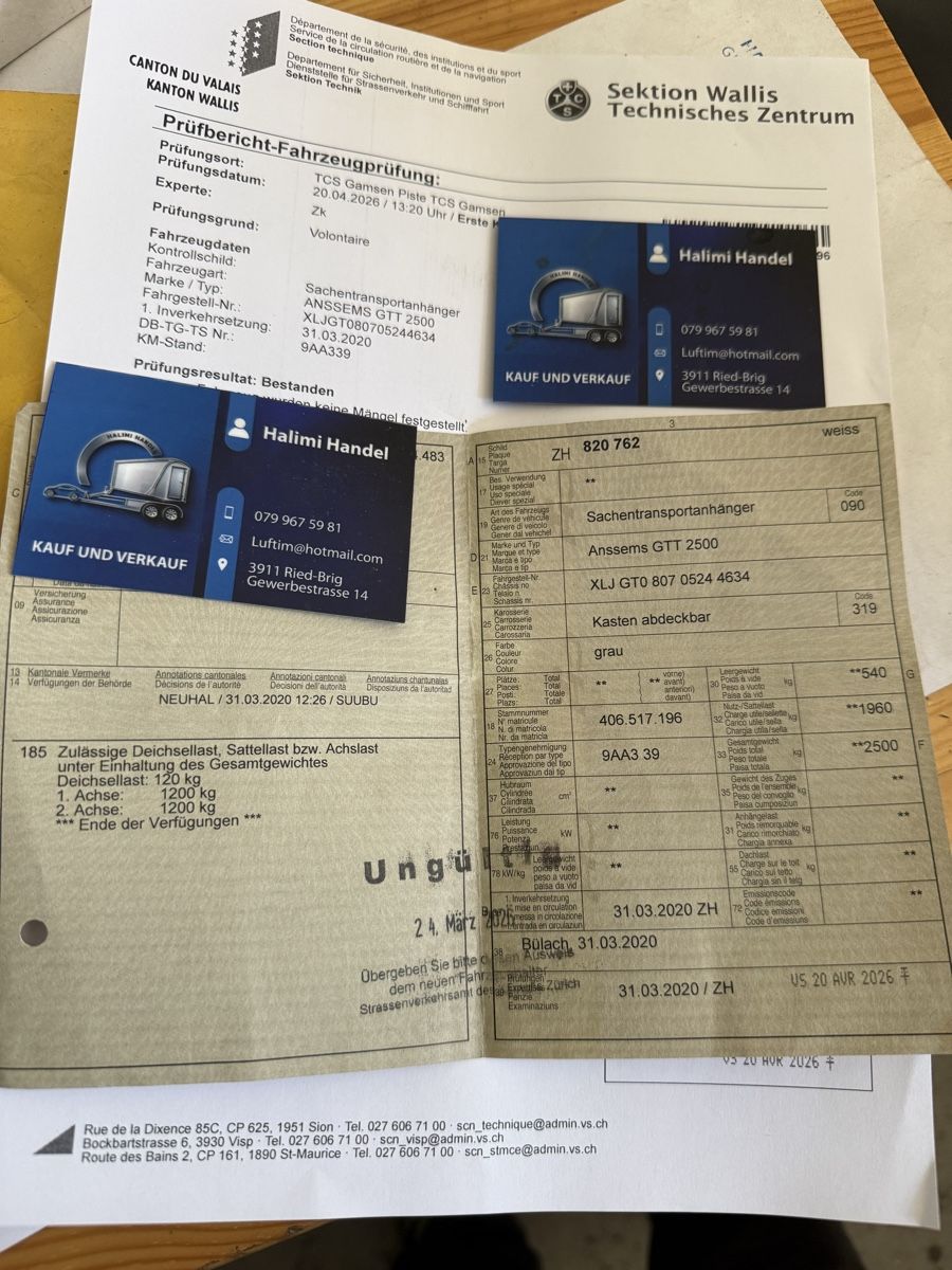 Anssems Rimorchi: Koffer Anhänger Aluminium – Usato da Ried-Brig venduto da H-Handel 2