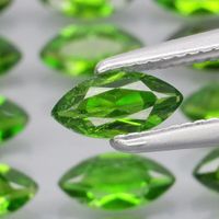Vrai 0.25ct Natur Chrom Diopsid unbehandelt Edelstein #12