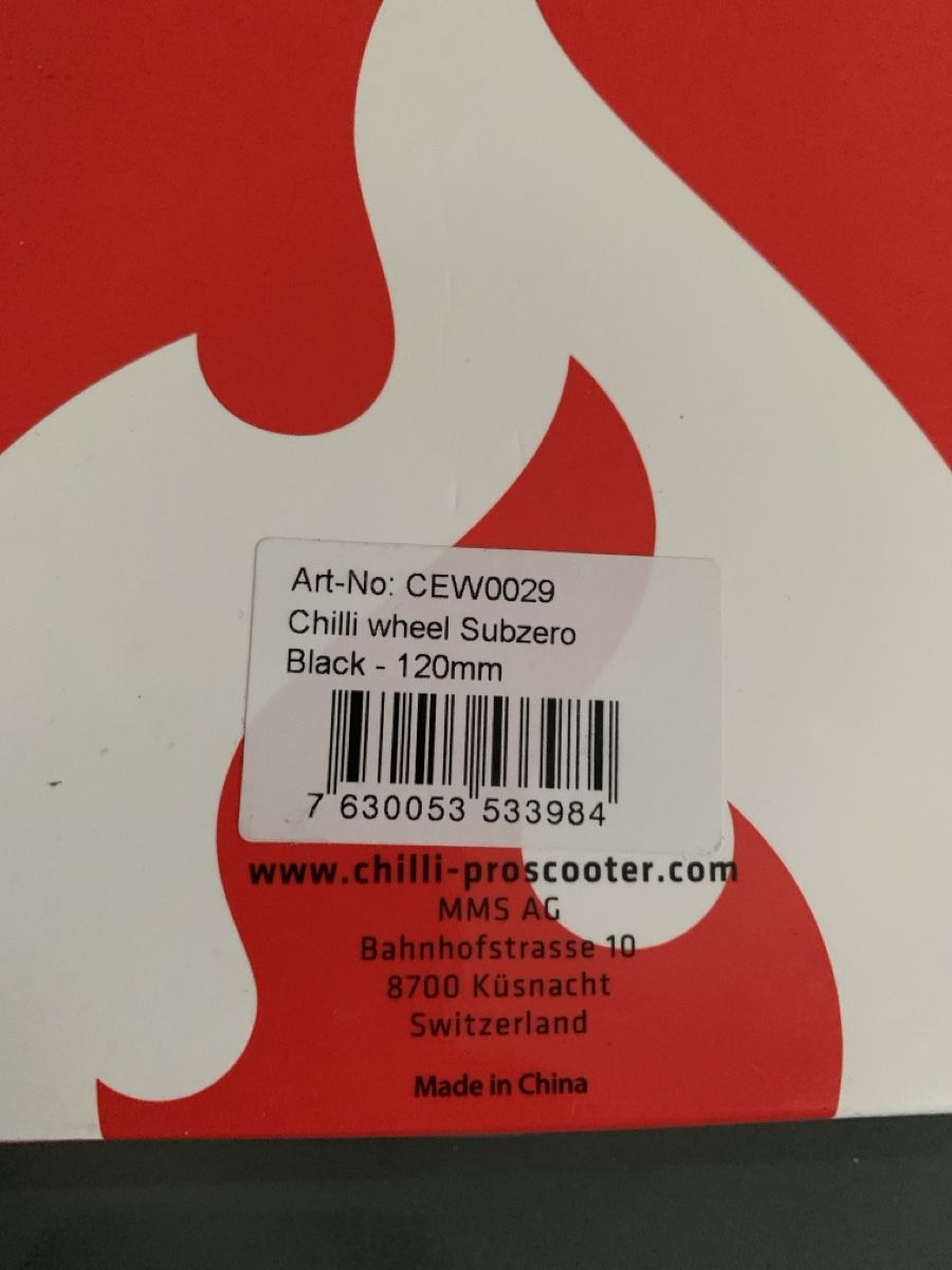 Kickboard: Chilli Kickboard / Scooter Rad 120mm neu – Nuovo e nell'imballaggio originale da Rorschach venduto da lobosch1 1