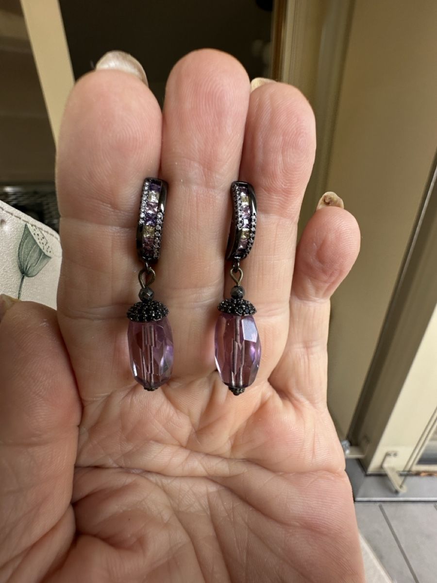 Orecchini pendenti & Orecchini a lobo: Ohrringe mit Amethyst Steinen HANDARBEIT  – Nuovo e nell'imballaggio originale da Kriens venduto da Hortensie6 2