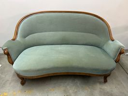 antikes Sofa Louis XV Stil Nussbaum ca. um 1880