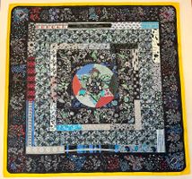 Superbe foulard HERMES-Paris "Piqué fleuri de Provence” 2013