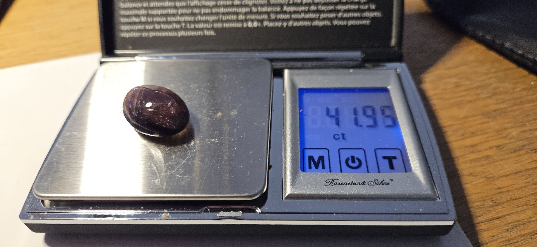 Pietre preziose: Amethyst Oval poliert mit Rutil Einschlüssen 41.95ct. – Nuovo e nell'imballaggio originale da Nürensdorf venduto da salibeer 2