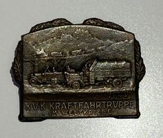 KAPPENABZEICHEN K.U.K. Kraftfahrttruppe im Weltkrieg