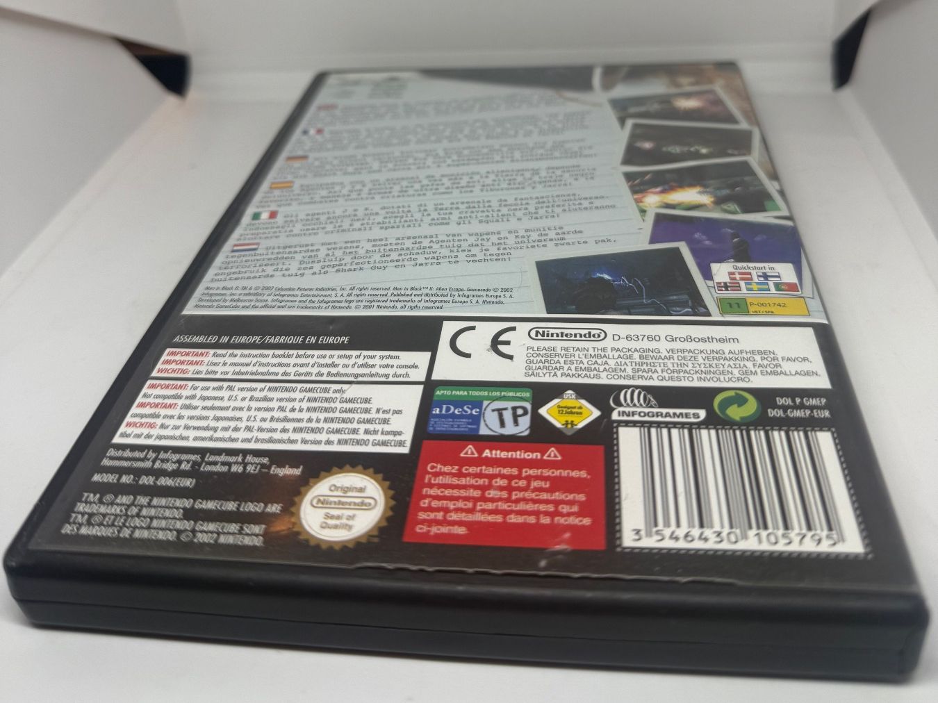 Nintendo Giochi: Gamecube Spiel MIB Men in Black II Alien Escape – Usato da Dietlikon venduto da NESFEVER 2