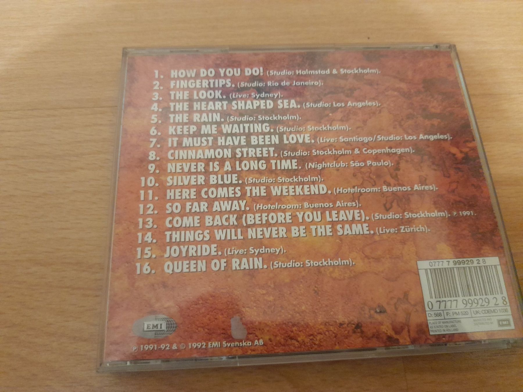 CD: Roxette - Tourism CD – Usato da Lustmühle venduto da chevi03 2