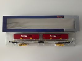 Wagon Roco 67402 – Doppeltaschen-Gelenkwagen T2000 AAE Crossrail DC