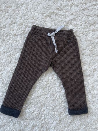 Pantalon bébé Petit Bateau matelassé brun taille 18m