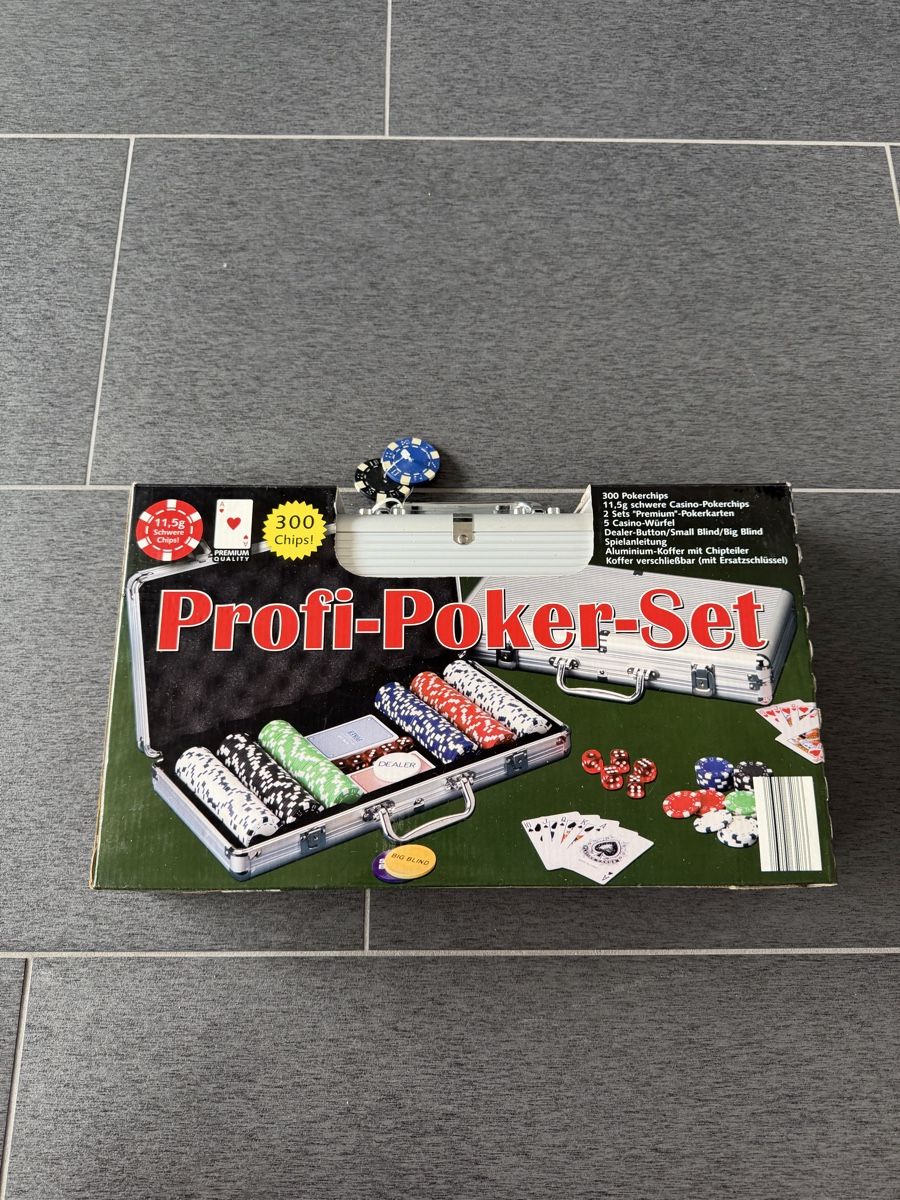 Giochi: Profi-Poker-Set – Nuovo e nell'imballaggio originale da Laufenburg venduto da swissluxuryboy