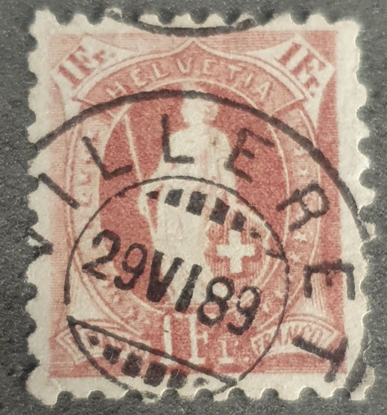 Tutti i francobolli: Stehende Helvetia 71B Kat. 150.- – Usato da Balgach venduto da SIMEON27