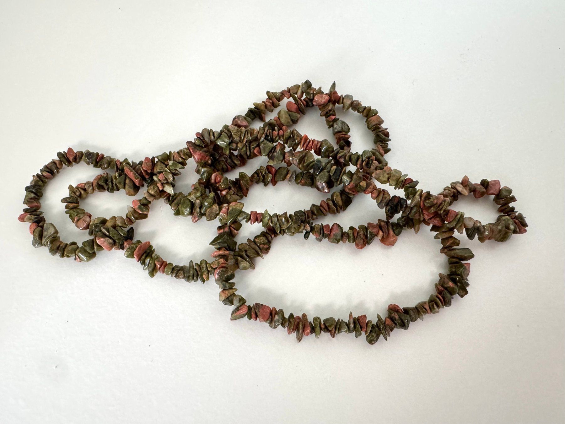 Ketten: Aktion Halskette Epidot/Unalit – Neu (gemäss Beschreibung) aus Biberist von tl-schmuck 1