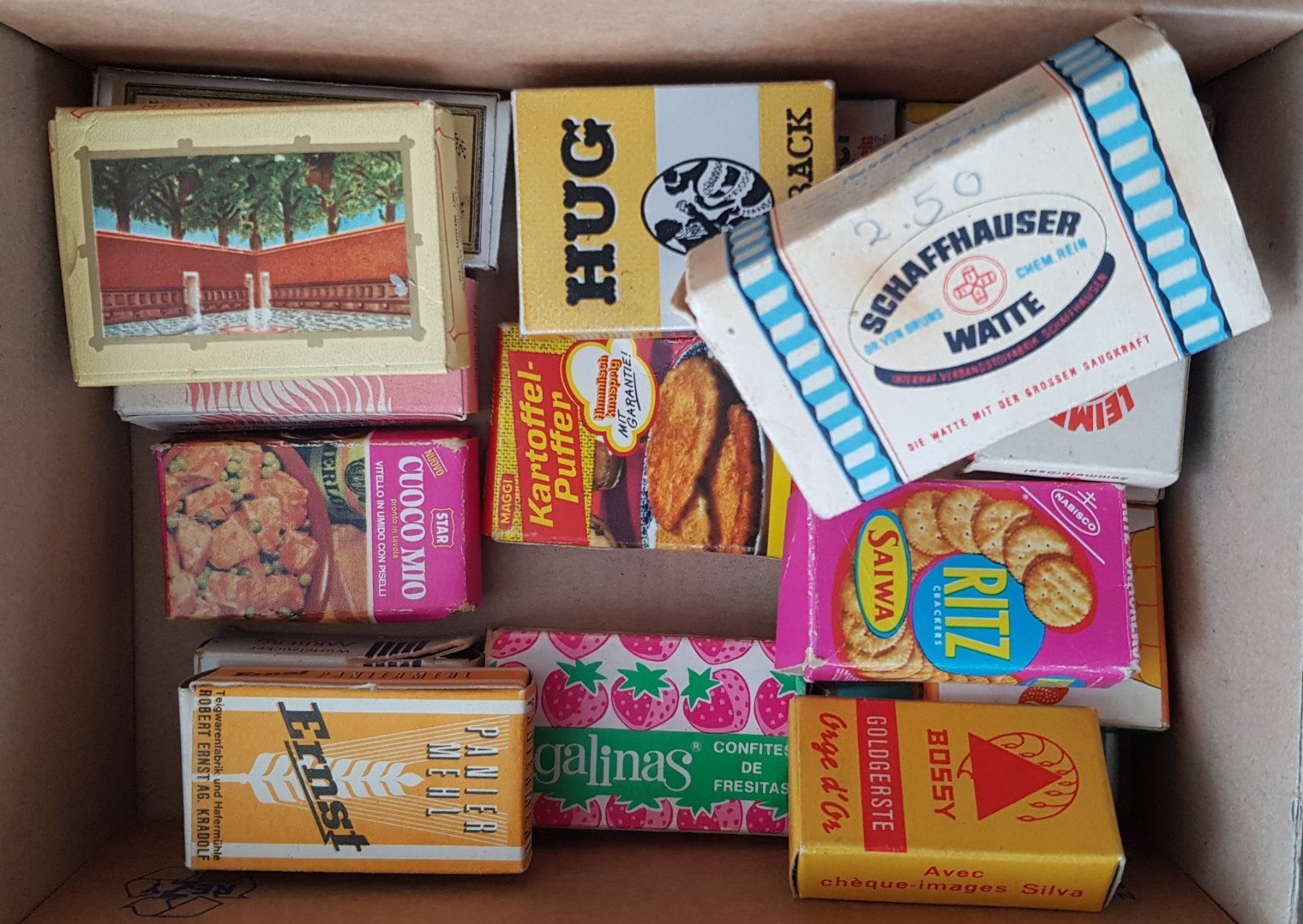Giocattoli: Kaufmannsladen Verpackungen antik – Usato da Mörschwil venduto da lindaswunderkiste 1