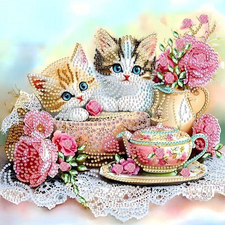 Kit bricolage: Diamond Painting Katzenbabys-3-Poly-126 – Nuovo e nell'imballaggio originale da Obergösgen venduto da Diydiamant
