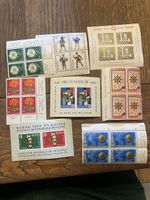Lot de 8 blocs de timbres suisses Helvetia divers états