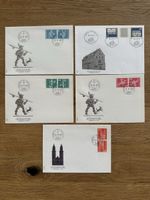 Schweiz - 5x Kehrdruck FDC