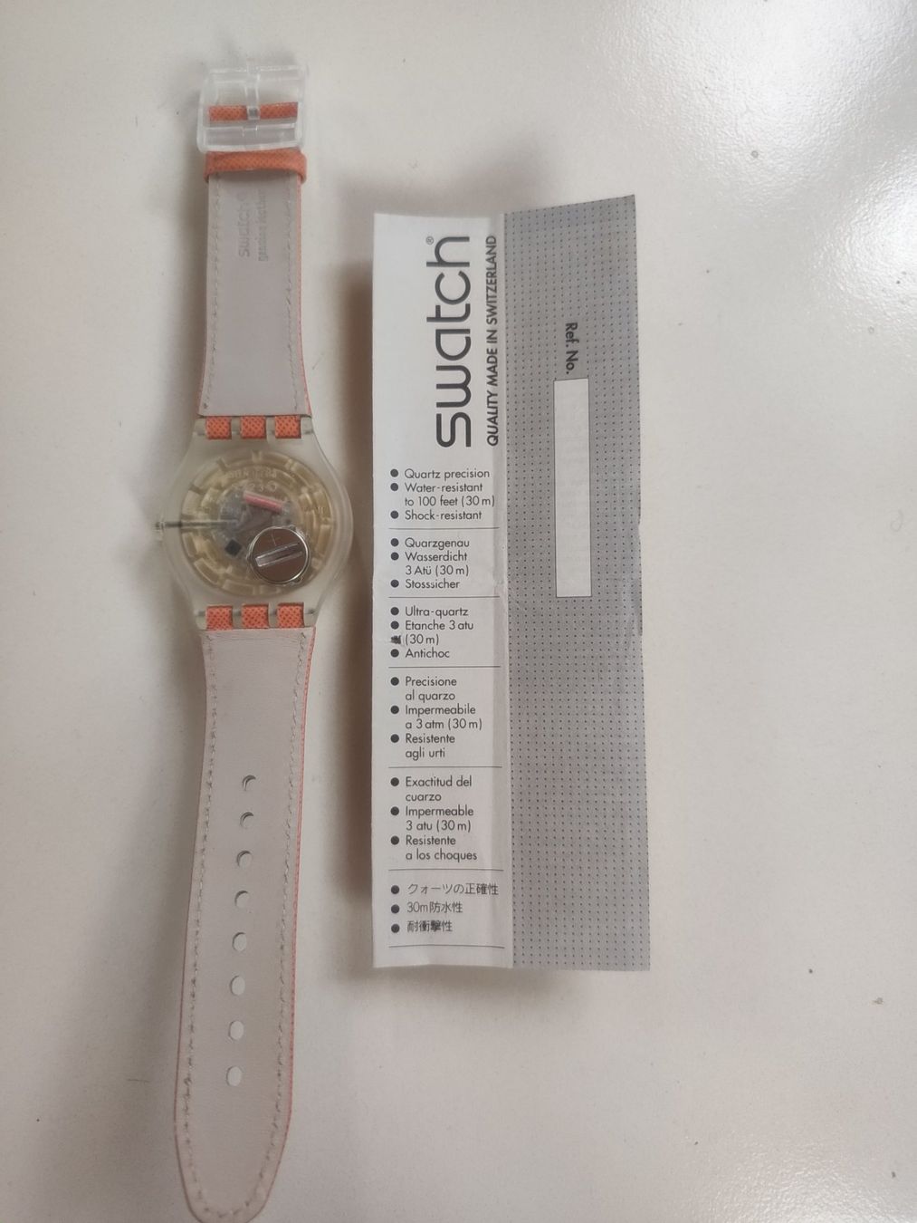 Swatch Orologi: Montre Swatch quartz orange Squeezed Pumpkins – Usato da Vulliens venduto da cochise0 1