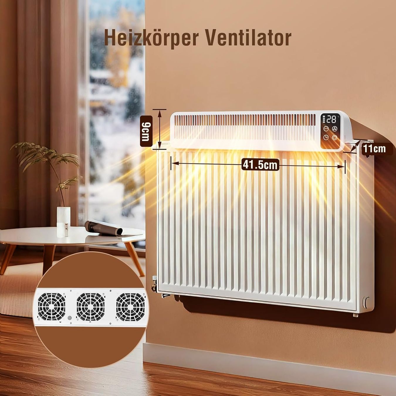 Radiatori: 2 Heizkörperventilatoren passend zu Plattenheizkörper Bild 5 – Nuovo e nell'imballaggio originale da Flüelen venduto da Diversicum-Shop 5