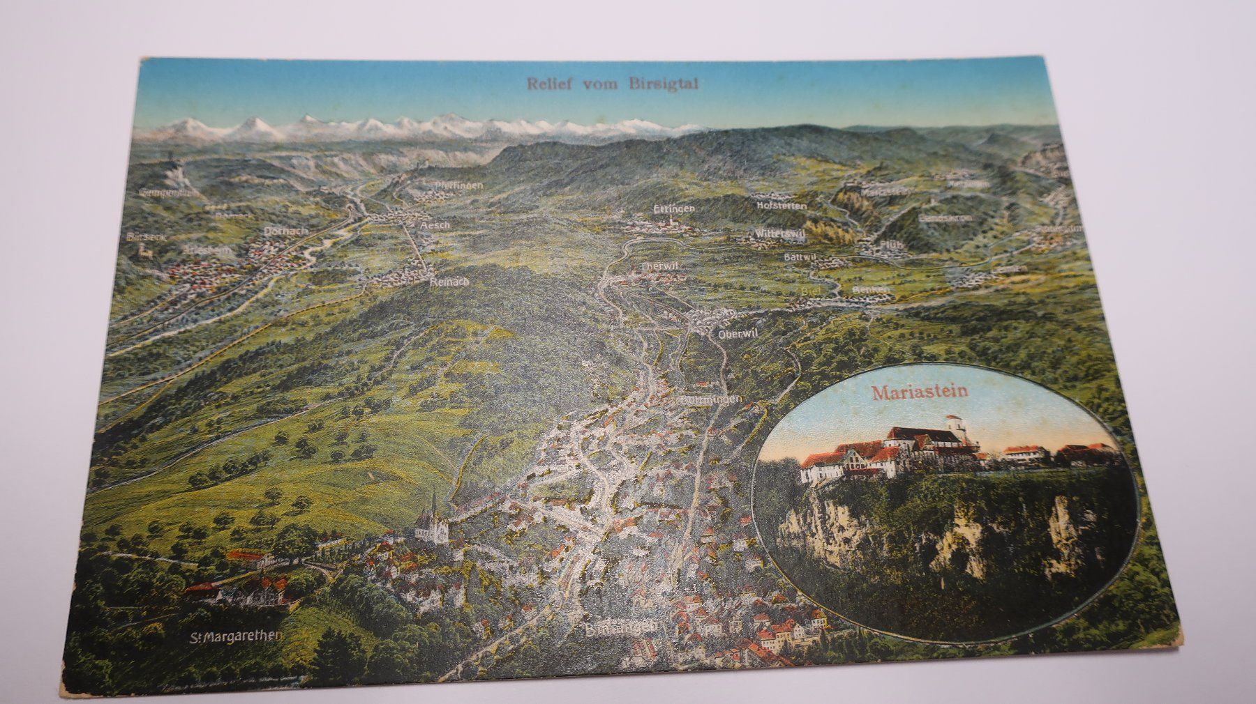Cartoline postali: Relief vom Bisigtal Mariastein – Usato da Cormoret venduto da Pascalll2001 1
