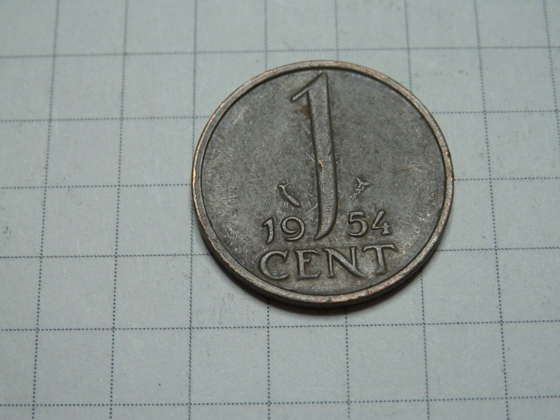 Tutti le monete: Niederlande 1 Cent, 1954 – Usato da Weiach venduto da weiach81