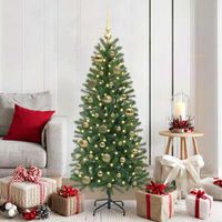 vidaXL Weihnachtskugel-Set 61 stk. 150 LEDs Warmes WeiÃŸ Ã˜
