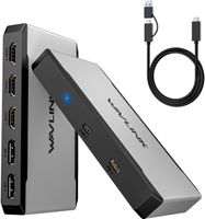5-in-1 Triple Monitor Adapter – 3×4K@60Hz, 100W PD ⚡