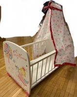 Princess Puppenbett, Holz, mit Himmel