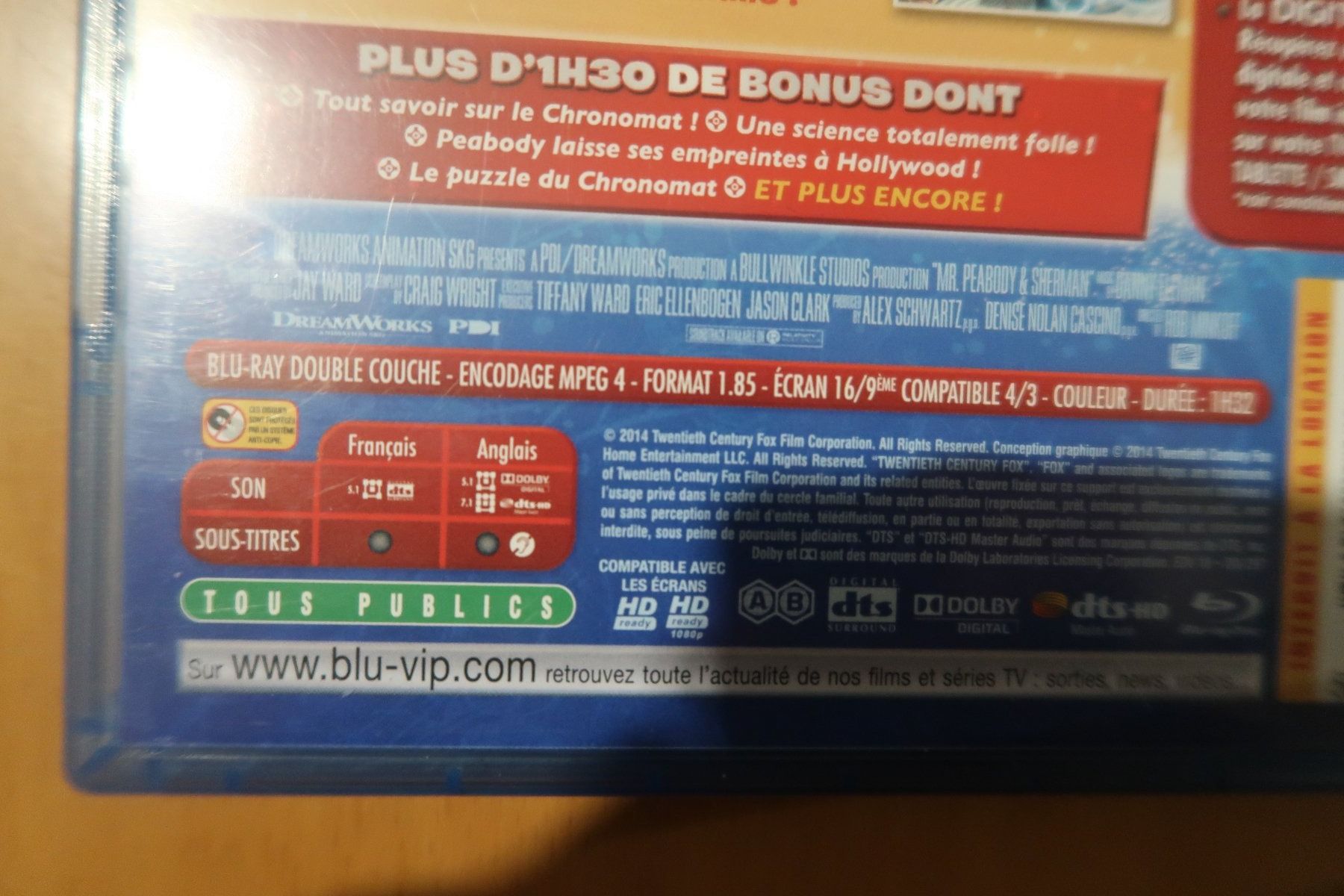 Tutti i DVDs: Blu-ray DVD    M.PEABODY et SHERMAN – Usato da Porrentruy venduto da tupatup 7
