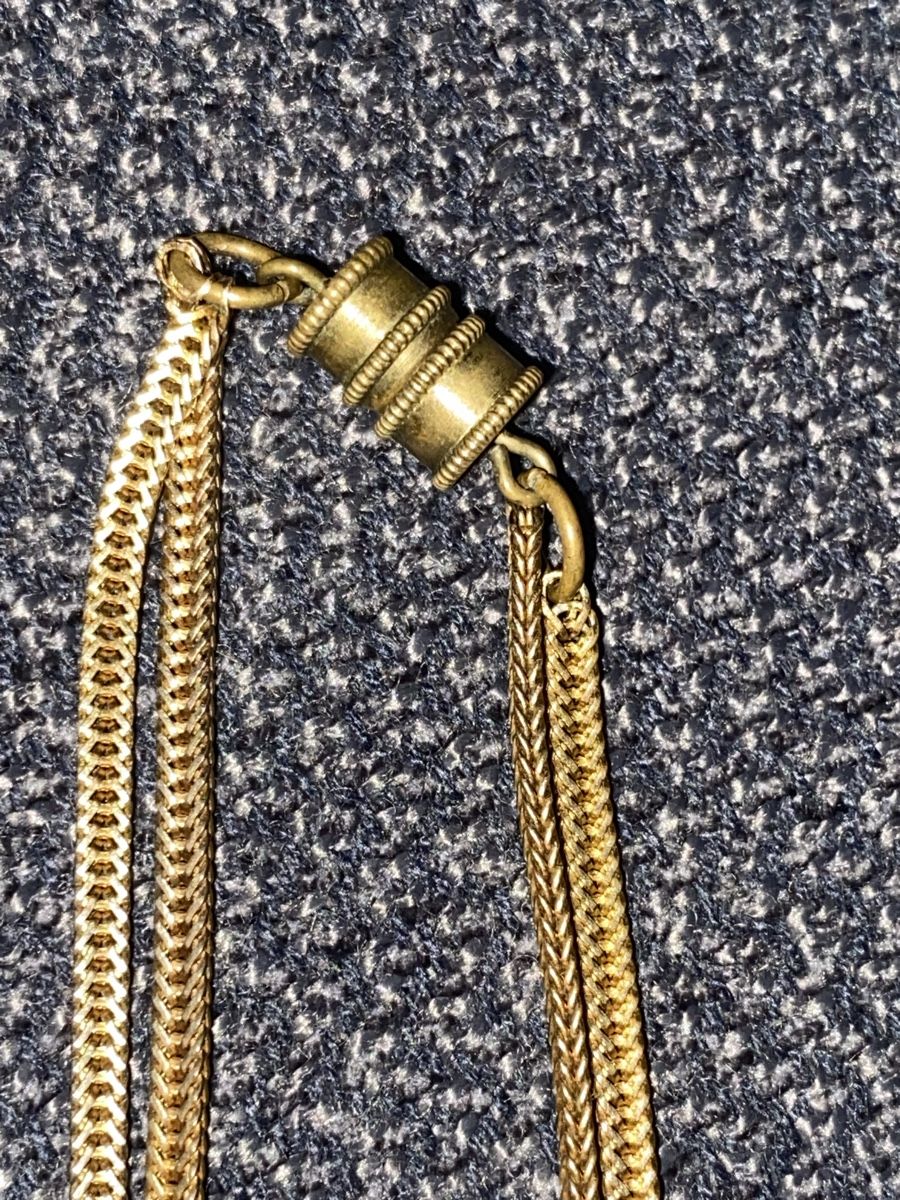 Catenine: Elegante Halskette mit Perlen - Goldfarben, alt – Usato da Berikon venduto da Samurai67ch 5