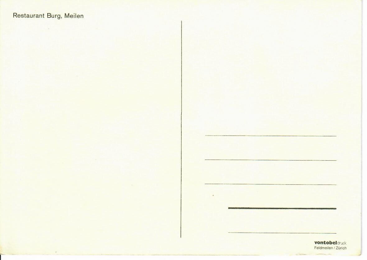 Cartoline postali: Restaurant Burg - Meilen – Usato da Hochdorf venduto da Ziegel-16 1