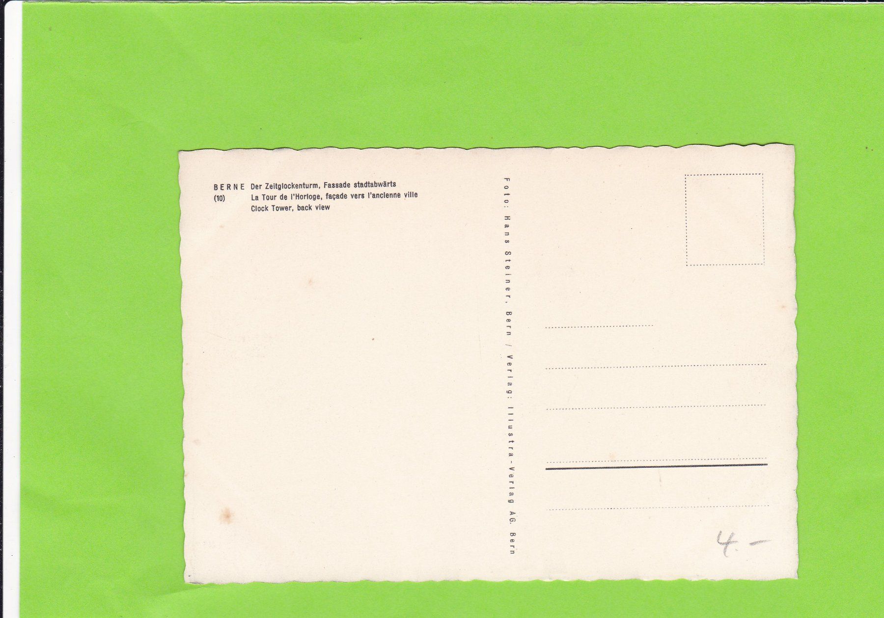 Cartoline postali: Detail Zeitglockenturm – Usato da St. Peterzell venduto da neckertal 1