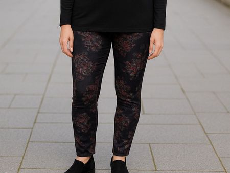 Leggings Grösse 44 L Blumen Stretch cool kl stern
