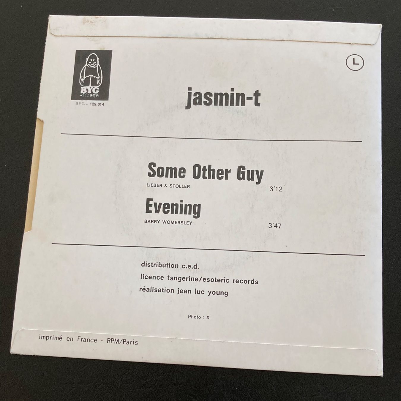 Vinyles: Jasmin-T - Some Other Guy / Evening, 7" – D'occasion à Bern par Ntsamina 1