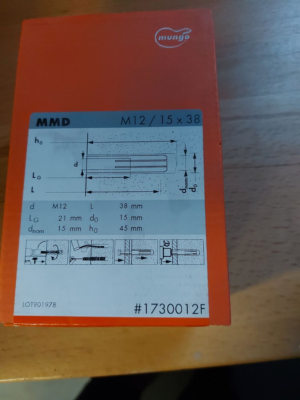Tous les outils: Messingdübel M12 15x38 – Neuf avec emballage d'origine à Glis par fragra 1