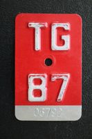 Velonummer TG 87