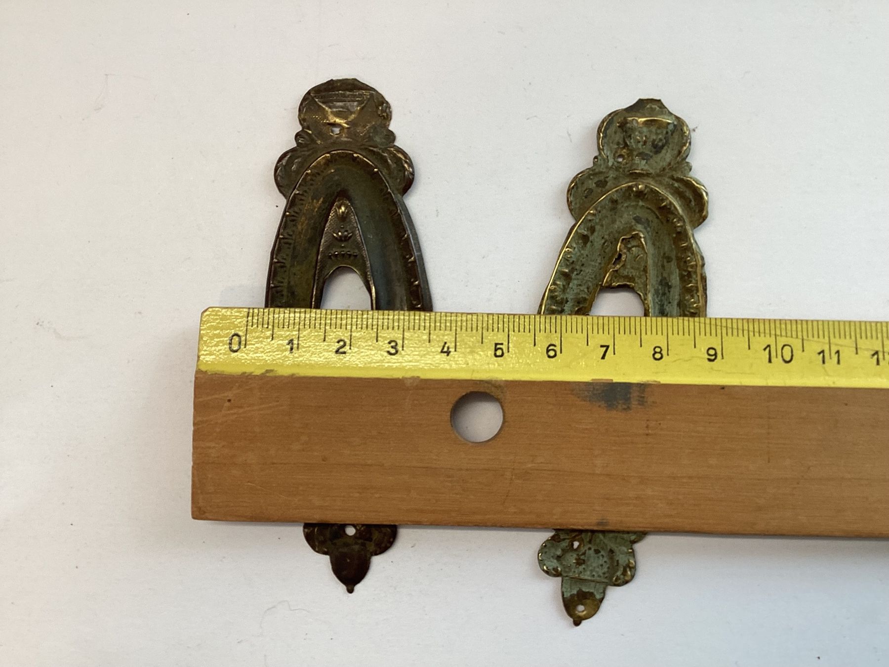 Ferramenta: 2 antike originale Messing Beschläge – Usato da Eglisau venduto da mar_5rn2 2