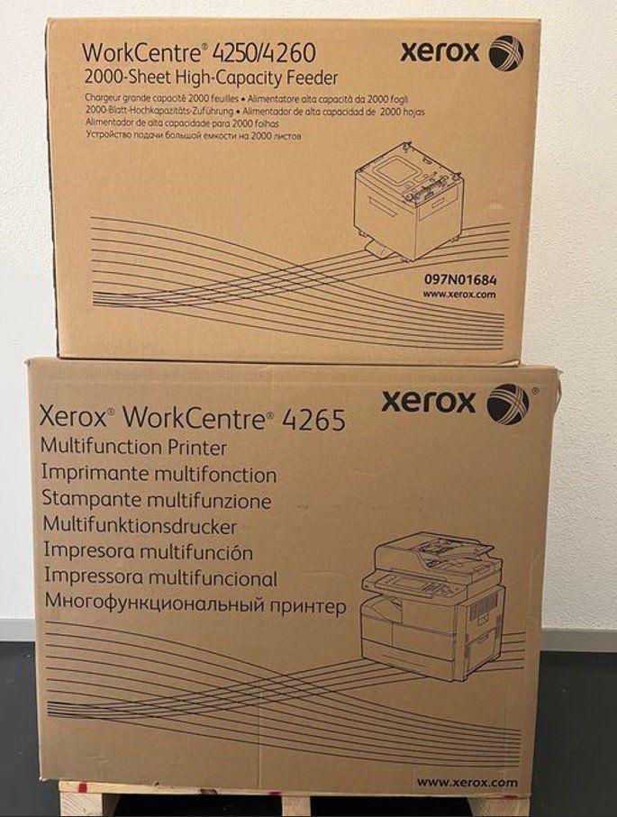 Xerox Drucker: Xerox WorkCentre 4265dn, A4 S/W MFP, neu, originalverpackt – Neu und originalverpackt aus Glattbrugg von copytron