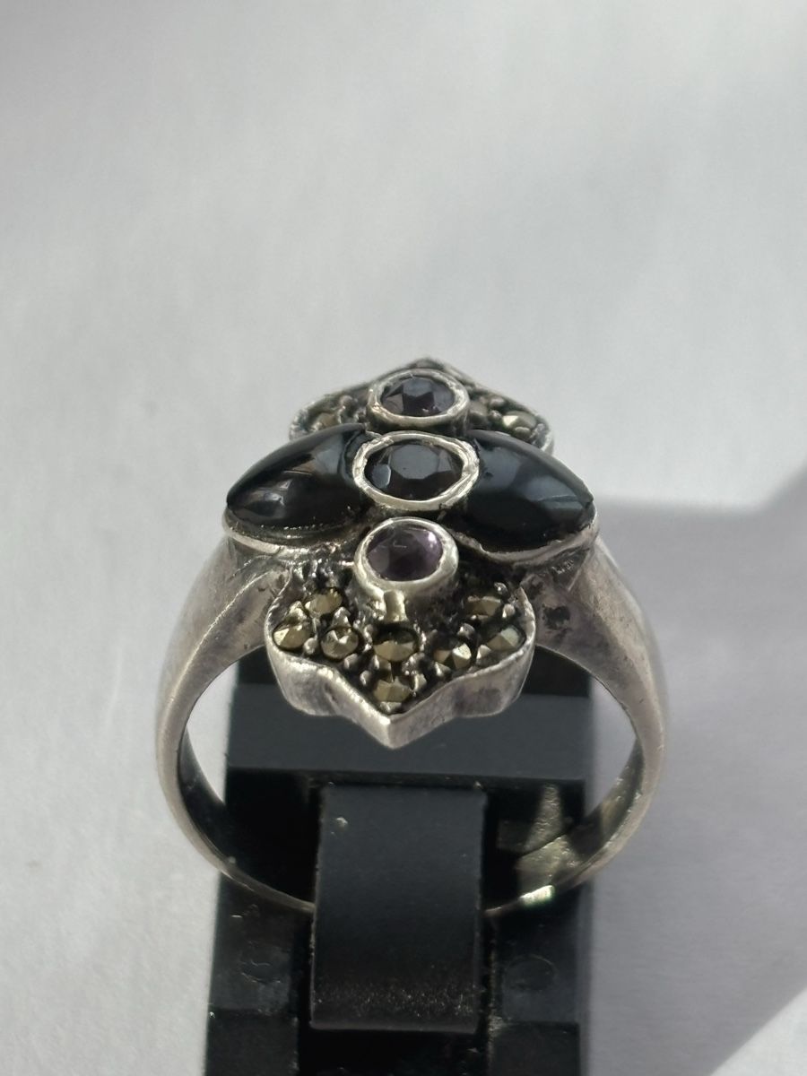 Bagues: Ring Silber 925 mit Markasiten – D'occasion à Langnau am Albis par flusspflege 2
