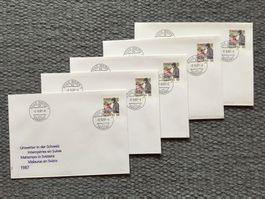 Unwetter 1987 5x FDC